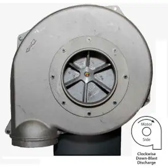 Global Industrial Explosion Proof Blower 5 HP, 3 Phase, CW, Downblast, 1875 CFM