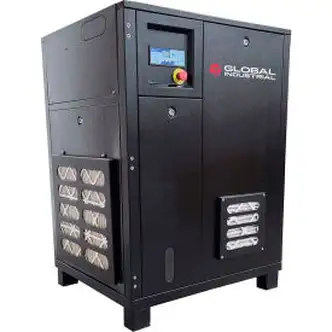 Global Industrial Tankless Rotary Screw Air Compressor, 5 HP, 1 Phase, 230V