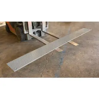 Approach Plate Installation For Edge of Dock Levelers, 12"L x 120"W, Gray