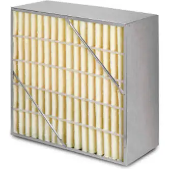 Global Industrial Rigid Cell Air Filter Box W/ Synthetic Media, MERV 15, 12"W x 24"H x 12"D
