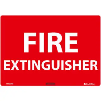 Global Industrial Fire Extinguisher, 10x14, Rigid Plastic