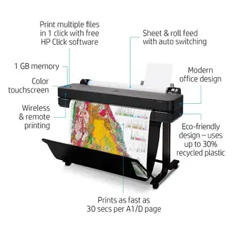 HP DesignJet T630 36-in Color Inkjet Printer