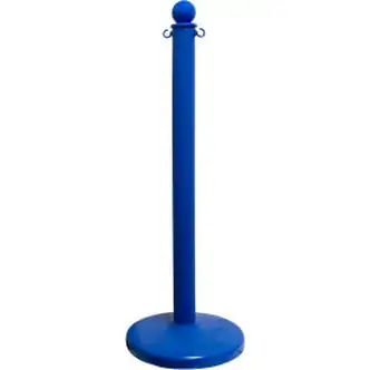 Global Industrial Plastic Stanchion Post, 40"H, Blue