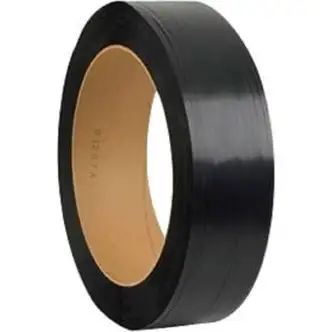 Global Industrial Polyester Strapping, 5/8"W x 4000'L x 0.035" Thick, Black
