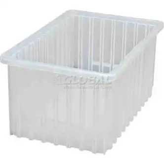 Global Industrial Clear-View Dividable Grid Container DG92080CL - 16-1/2 x 10-7/8 x 8