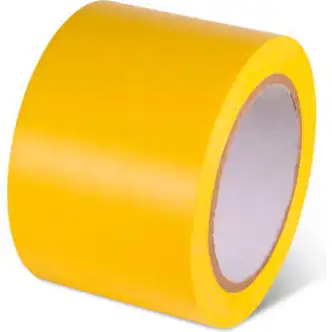 Global Industrial Safety Tape, 3"W x 108'L, 5 Mil, Yellow, 1 Roll