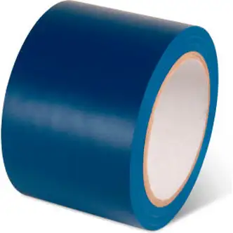 Global Industrial Safety Tape, 4"W x 108'L, 5 Mil, Blue, 1 Roll