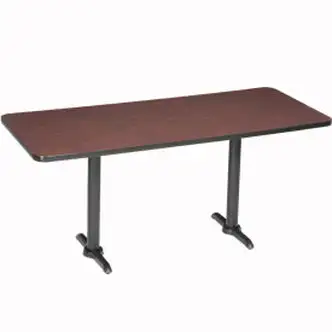 Interion Counter Height Restaurant Table, 60"L x 30"W, Mahogany