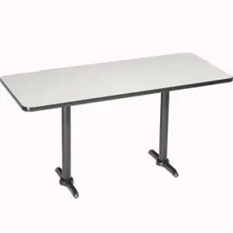 Interion Bar Height Breakroom Table, 72"L x 30"W, Gray