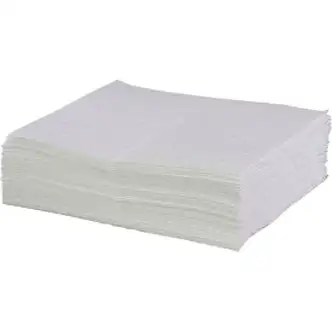 Global Industrial Hydrocarbon Based Oil Sorbent Pad, Heavy Weight, 16" x 20", White,100/Pack
