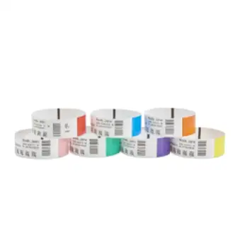 Zebra DT Wristband Cartridge Kit, Polypropylene, Orange (1" x 11")