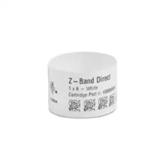 Zebra DT Wristband, Polypropylene (1" x 6")