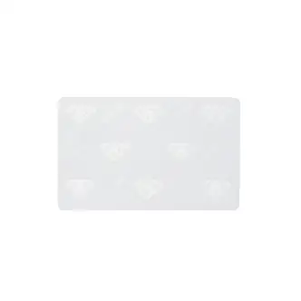 Zebra White Composite Cards (30 mil) (Diamond) (500 Cards)