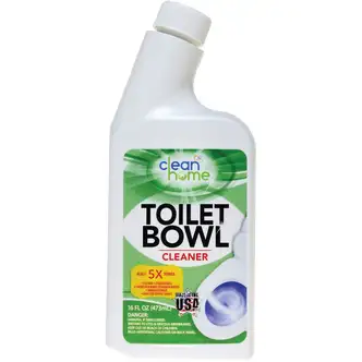 Clean Home 16 oz Liquid Chlorine Toilet Bowl Cleaner