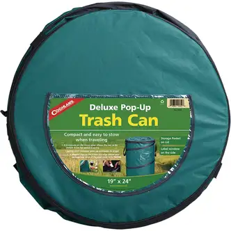 Coghlans 29.5 Gal. Green Polyester Deluxe Pop-Up Trash Can