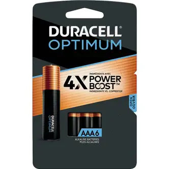 Duracell Optimum AAA Alkaline Battery (6-Pack)