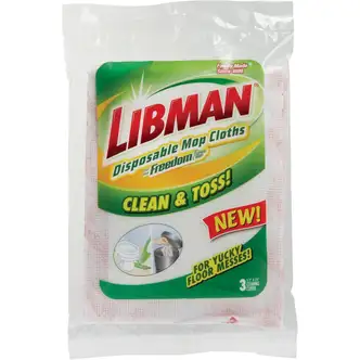 Libman Freedom Spray 5 In. x 15 In. Microfiber Disposable Mop Refill (3-Count)
