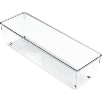 iDesign Linus 4 In. W. x 12 In. L. x 3 In. D. Clear Drawer Organizer Tray