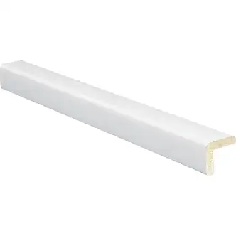 Inteplast Building Products 15/16 In. W. x 15/16 In. H. x 8 Ft. L. Crystal White Polystyrene Large Outside Corner Molding
