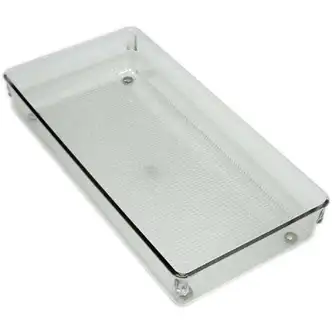 iDesign Linus 6 In. W. x 12 In. L. x 2 In. D. Clear Drawer Organizer Tray