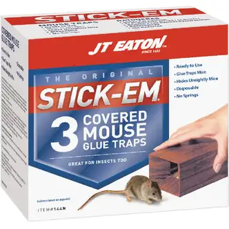 JT Eaton Stick-Em Glue Covered Mouse Trap (3-Pack)