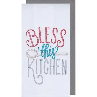  Kay Dee Designs Bless This Kitchen Embroidered Kitchen Towel (2-Pack)