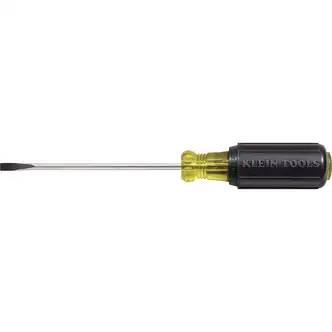 Klein 3/16 In. x 4 In. Cabinet-Tip Slotted Screwdriver