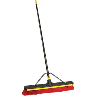 Quickie JobSite 24 In. 2-In-1 Squeegee Push Broom