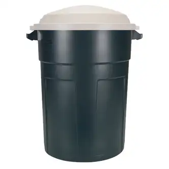 Rubbermaid Roughneck 32 Gal. Green Trash Can with Lid