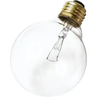 Satco 25W Clear Medium Base G25 Incandescent Globe Light Bulb 
