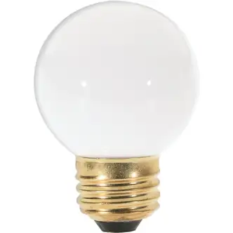 Satco 25W Frosted Medium G16.5 Incandescent Globe Light Bulb