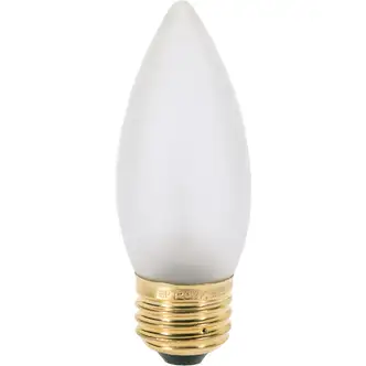 Satco 25W Frosted Soft White Medium B11 Incandescent Torpedo Blunt Tip Light Bulb (2-Pack)