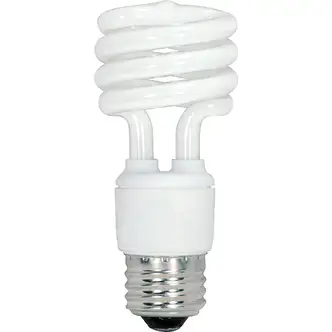 Satco 60W Equivalent Warm White Medium Base T2 Spiral CFL Light Bulb (4-Pack)