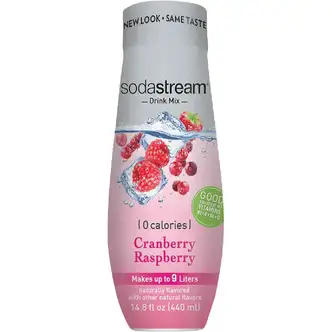 SodaStream 14.8 Oz. Cranberry Raspberry Zeros Waters Sparkling Beverage Mix