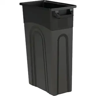 United Solutions 23 Gal. Black Trash Can