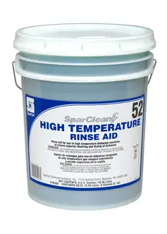 Spartan SparClean High Temperature Rinse Aid 52, 5 gallon pail