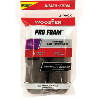 Wooster Jumbo-Koter 4-1/2 In. x 3/8 In. Pro Foam Mini Foam Roller Cover (2-Pack)