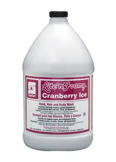 Spartan Lite'n Foamy Cranberry Ice, 1 gallon (4 per case)