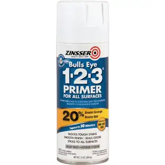 Zinsser Bulls Eye 1-2-3 13 Oz. Primer Spray, White