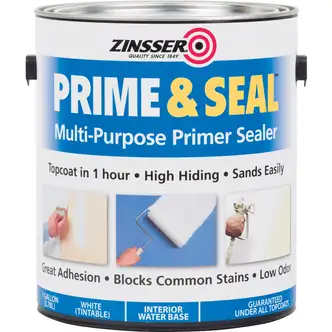 Zinsser Interior Prime & Seal Water-Based Primer, White, 1 Gal.