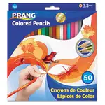 Colored Pencil Sets, 3.3 mm, 2B, Assorted Lead and Barrel Colors, 50/Pack
