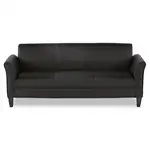 Alera Reception Lounge Furniture, 3-Cushion Sofa, 77w x 31.5d x 32h, Black