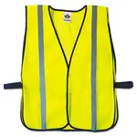 GloWear 8020HL Safety Vest, Polyester Mesh, Hook Closure, One Size Fit All, Lime
