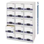 STOR/DRAWER STEEL PLUS Extra Space-Savings Storage Drawers, Legal Files, 17" x 25.5" x 11.5", White/Blue, 6/Carton