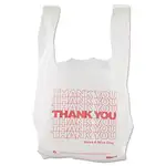 Thank You High-Density Shopping Bags, 8" x 16", White, 2,000/Carton