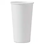 Single-Sided Poly Paper Hot Cups, 20 oz, White, 600/Carton