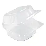 ClearView SmartLock Hinged Lid Container, 20 oz, 5.75 x 6 x 3, Clear, Plastic, 500/Carton