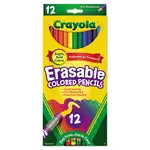 Erasable Color Pencil Set, 3.3 mm, 2B, Assorted Lead and Barrel Colors, Dozen