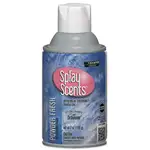 Champion Sprayon SPRAYScents Metered Air Freshener Refill, Powder Fresh, 7 oz Aerosol Spray, 12/Carton