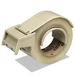 Compact and Quick Loading Dispenser for Box Sealing Tape, 3" Core, For Rolls Up to 2" x 50 m, Gray